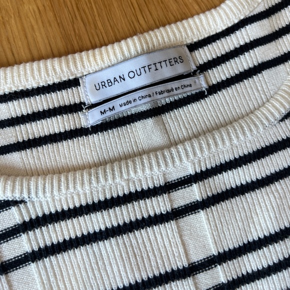 Urban Outfitters Black and White Stripe Sweater - Picture 2 of 5